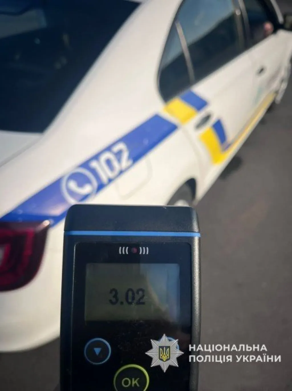 На Чернігівщині зупинили нетверезого мотоцикліста з рекордним рівнем алкоголю