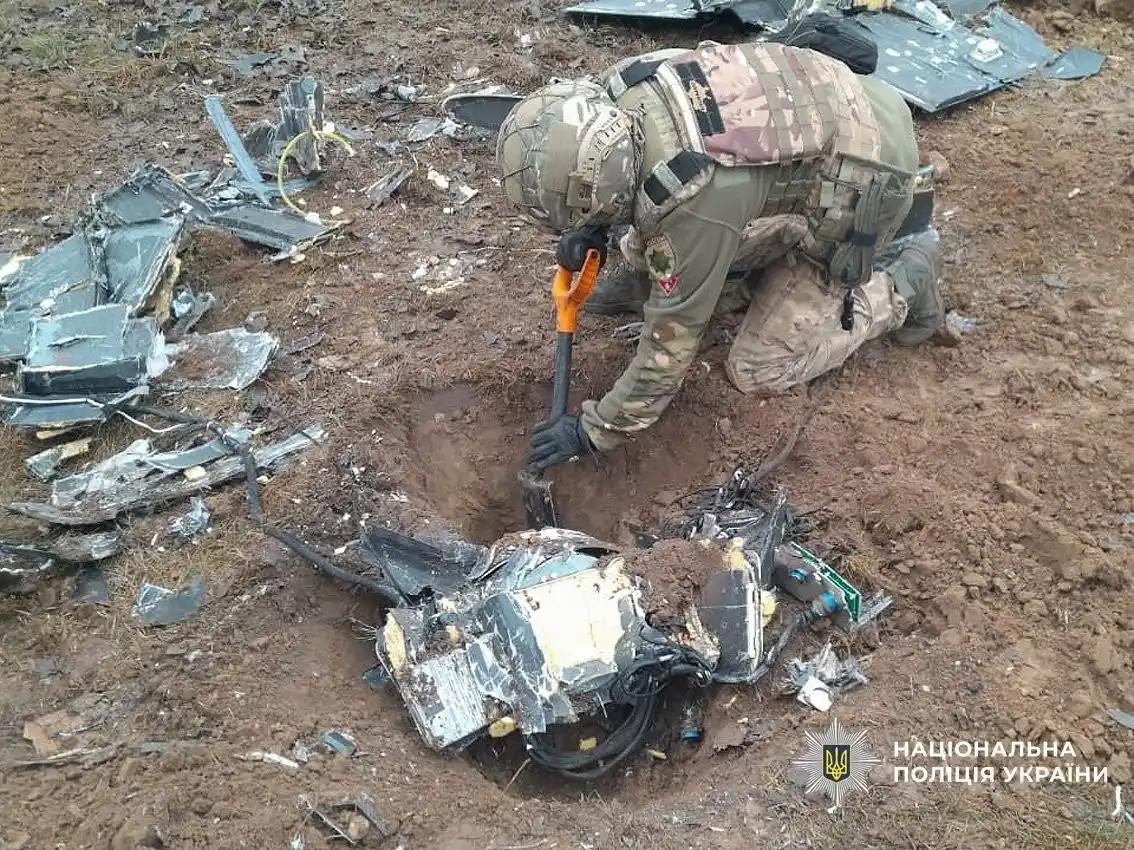 У Чернігівському районі знешкодили бойову частину російського БпЛА, яка не здетонувала У Чернігівському районі знешкодили бойову частину російського БпЛА, яка не здетонувала