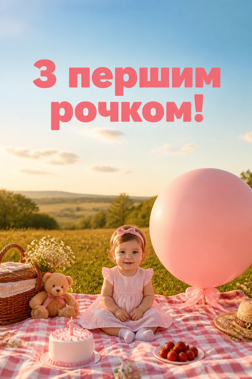 гарне привітання на 1 рік дівчинці