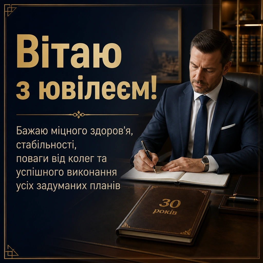 ювілеєм привітання з днем народження 30 років ювілеєм привітання з днем народження 30 років