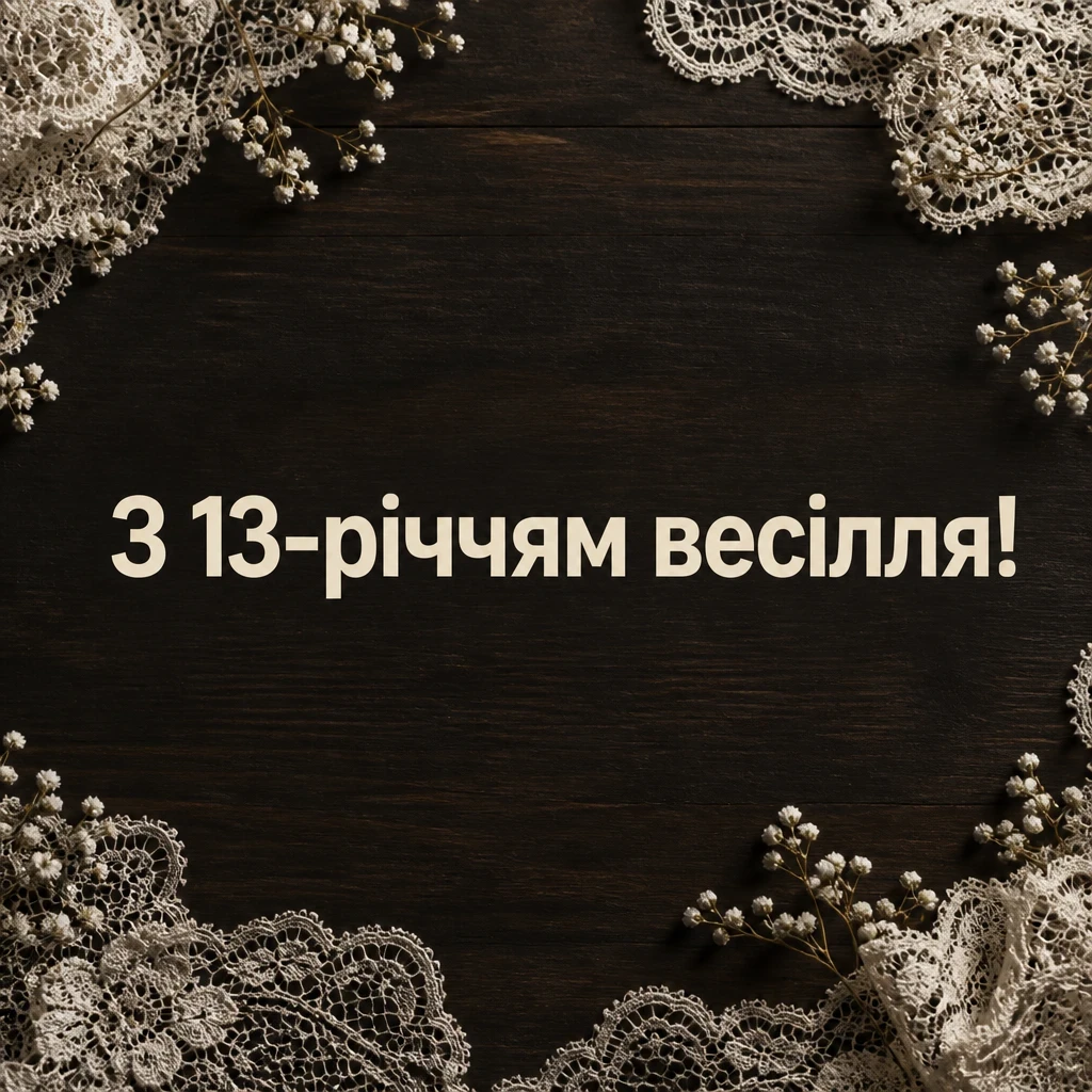 13 років весілля привітання чоловіку