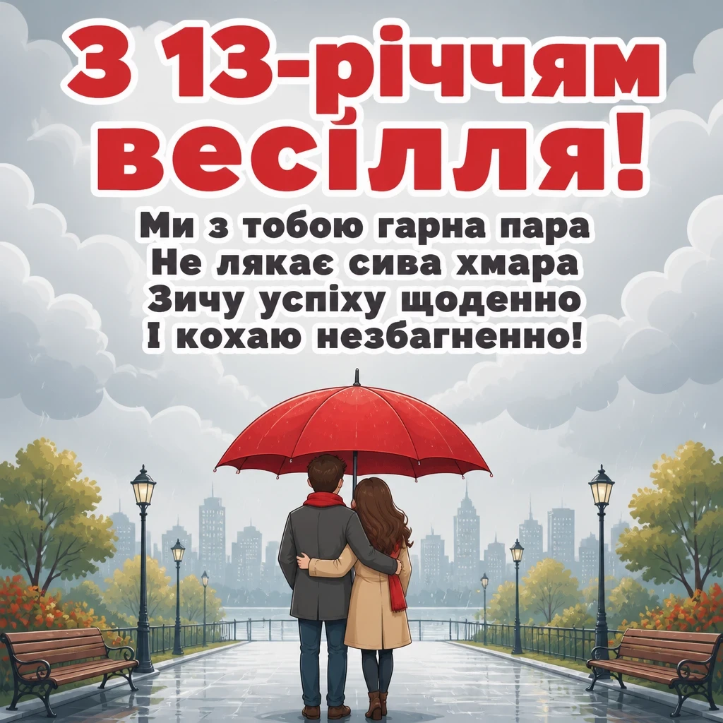 13 років весілля привітання чоловіку