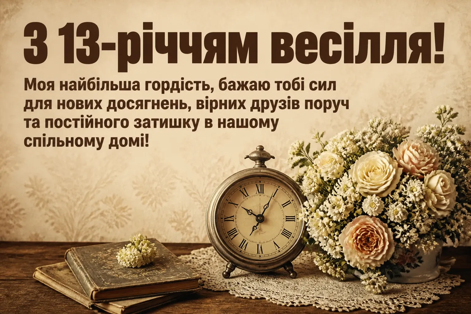 13 років весілля привітання чоловіку