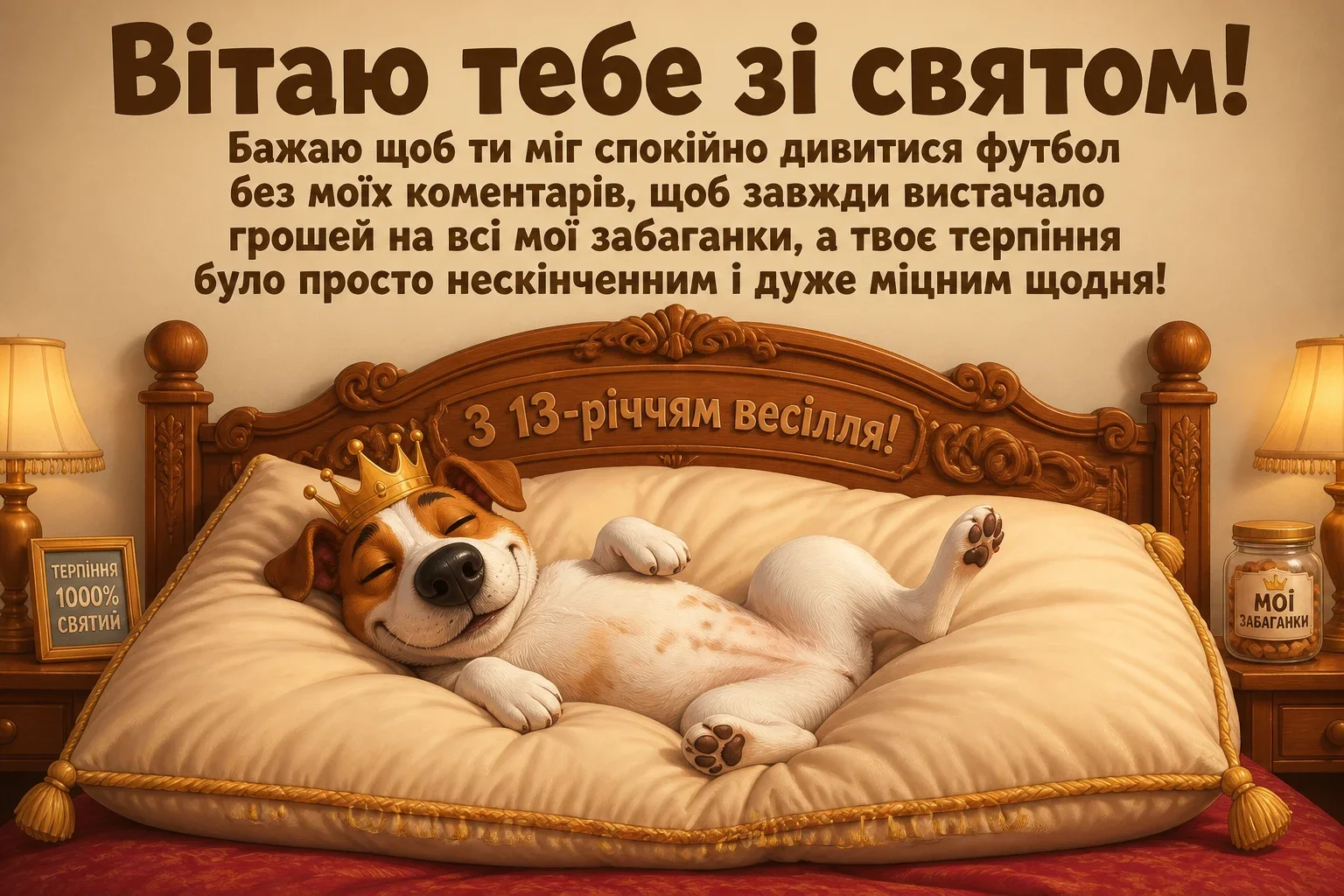 13 років весілля привітання чоловіку